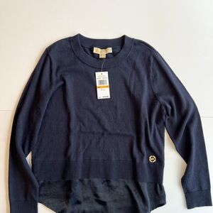 Michael Kors Dark Blue Crew Neck Sweater